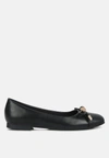 LONDON RAG MOI METALLIC EMBELLISHED FLAT BALLERINAS