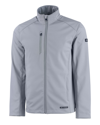 Cutter & Buck Evoke Eco Softshell Recycled Full Zip Mens Jacket In Grey