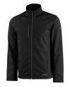 Cutter & Buck Evoke Eco Softshell Recycled Full Zip Mens Jacket In Black