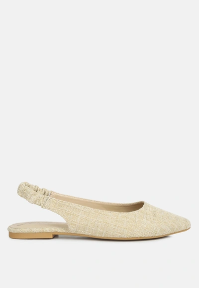 London Rag Amirah Slingback Ballet Flats In Beige