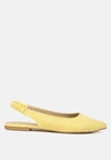 London Rag Amirah Slingback Ballet Flats In Yellow
