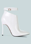 London Rag Love Potion Pointed Toe High Heeled Boots In White