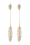 Eye Candy La Plume Earrings In Gold