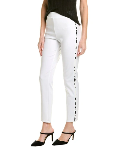 Shan Printed Stripe Pant In White