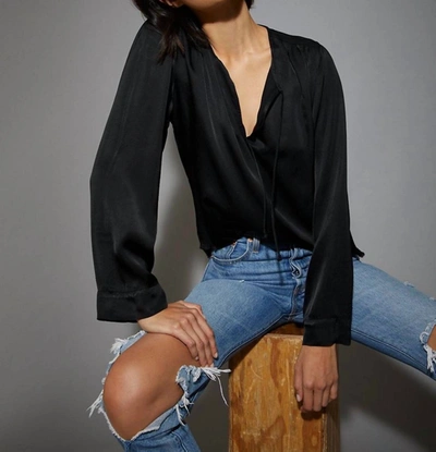 Nation Ltd Maura Relaxed Tie Top In Black