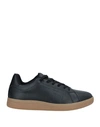 Trussardi Man Sneakers Black Size 6 Soft Leather
