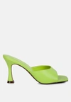 London Rag Roblux Mid Heel Sandals In Green