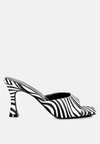 London Rag Roblux Mid Heel Sandals In Black
