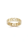 Ember Fine Jewelry 14k Yellow Gold Curb Link Band Ring In Gold