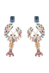 Eye Candy La Sebastian Earrings In Gold