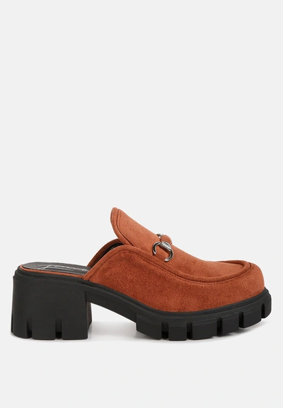London Rag Prosper Velvet Slip On Mules In Multi