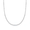 ROSS-SIMONS GRADUATED LAB-GROWN DIAMOND TENNIS NECKLACE IN 14KT WHITE GOLD