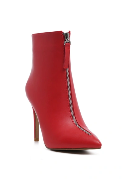 London Rag Hazel Elegant Comfortable Boots In Red