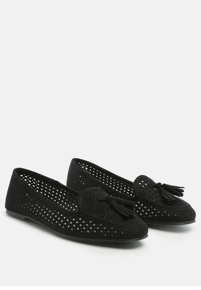 London Rag Feet Nest Perforated Microfiber Loafer In Brown