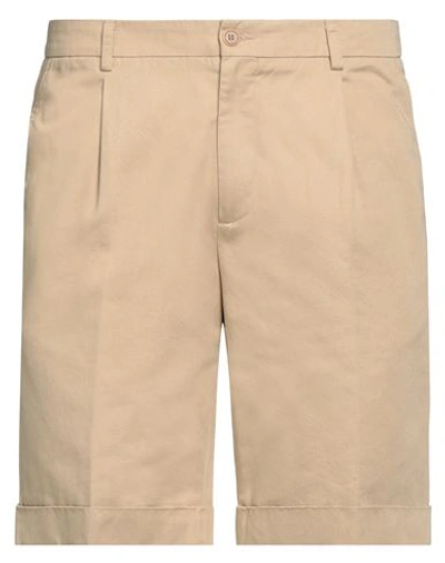 Aspesi Bermuda Lou Bis Shorts In Beige Cotton