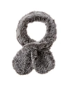 Surell Accessories Ruffle Scarf In Grey