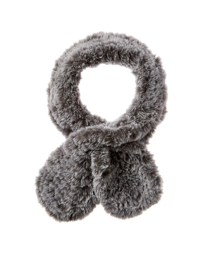 Surell Accessories Ruffle Scarf In Grey