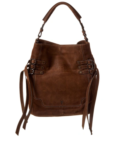 Frye Brooke Suede Hobo Bag In Brown