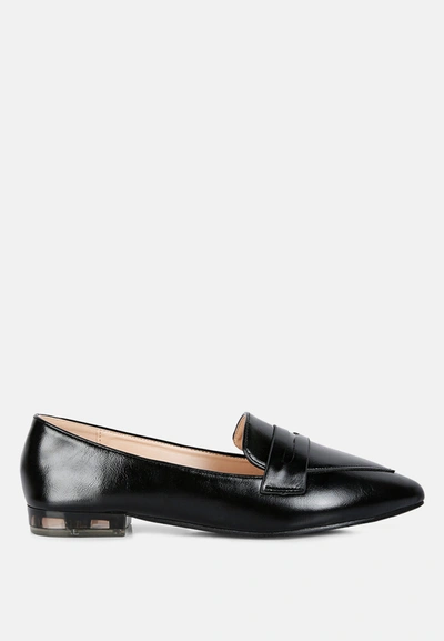 London Rag Peretti Flat Formal Loafers In Black