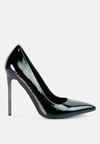 London Rag Personated Stiletto Heel Pumps In Black