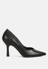 London Rag Rarity Point Toe Stiletto Heeled Pumps In Black