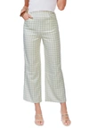 London Rag Watercolour Checks Stretchable Pants In Green