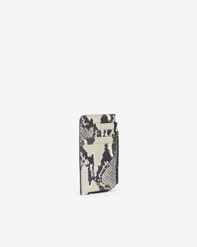 Isabel Marant Kochi Small Leather Goods In Animal Print