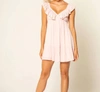 LAVENDER BROWN BIANCA MINI DRESS IN MISTY ROSE