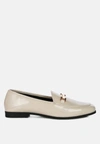 London Rag Bexley Horsebit Embellished Canvas Loafers In Beige