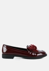 London Rag Bowberry Bow-tie Patent Loafers In Black