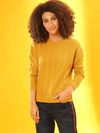 CAMPUS SUTRA WOMEN STRIPED STYLISH CASUAL SWEATERS