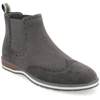 Vance Co. Thorpe Wingtip Chelsea Boot In Gray