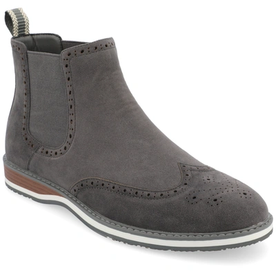 Vance Co. Thorpe Wingtip Chelsea Boot In Grey