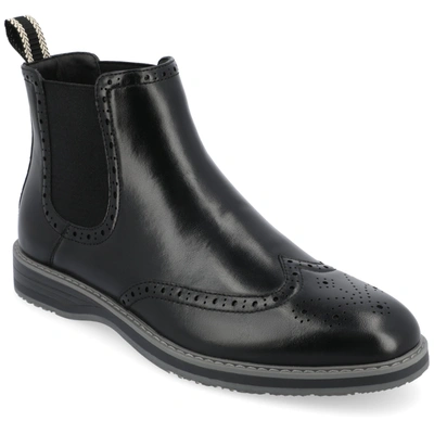 Vance Co. Thorpe Wingtip Chelsea Boot In Black