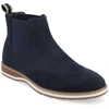 Vance Co. Thorpe Wingtip Chelsea Boot In Blue