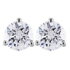 Pompeii3 1 1/2ct Diamond Studs Lab Grown 14k White Gold Lab Grown Diamond Earrings In Silver