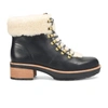 Kork-ease Winslet Genuine Shearling Trim Bootie In Black