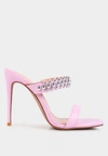 London Rag Bandy High Heel Metal Ball Sandals In Pink