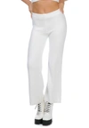 London Rag Solid Casual Wide Leg Trousers In White
