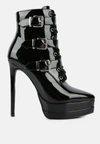 London Rag Gangup High Heeled Stiletto Boots In Black