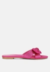 London Rag Fleurette Bow Flat Sandals In Pink