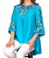 VINTAGE COLLECTION EVA TUNIC IN TURQUOISE