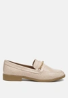 LONDON RAG VOUSE LOW BLOCK LOAFERS ADORNED WITH GOLDEN CHAIN
