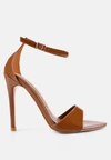 London Rag New Flame Ankle Strap High Heeled Sandals In Multi