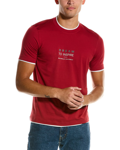 Brunello Cucinelli Slim Fit T-shirt In Multi