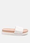 London Rag Moulded Pool Slides In White