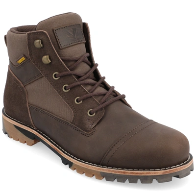 Territory Brute Water Resistant Cap Toe Lace-up Boot In Brown