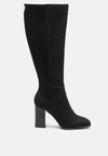 LONDON RAG ZILLY KNEE HIGH FAUX SUEDE BOOTS