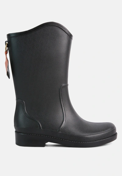 London Rag Overcloud Stylish Rainboots In Black