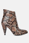 London Rag Lemon Tart Heeled Ankle Boots In Multi